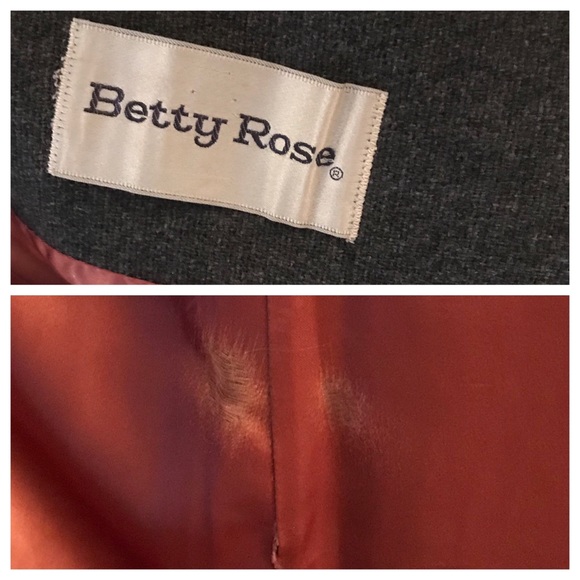 Vintage wool coat with fur collar - Picture 6 of 6